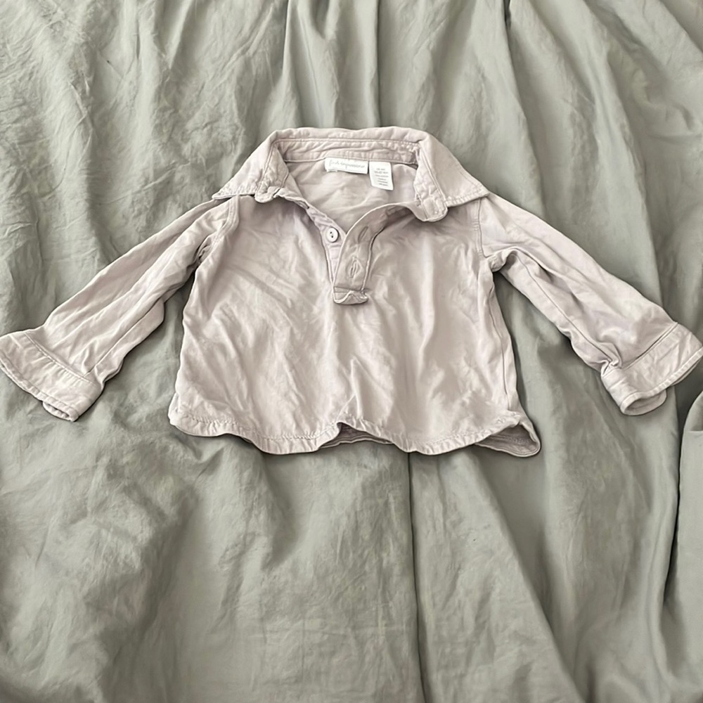 First Impressions Button Collar and Sleeve Toddler Henley 18 months​​​​​…